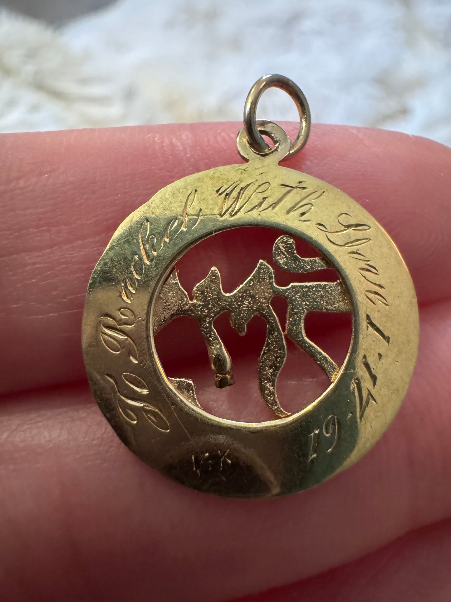 14k Mazel charm
