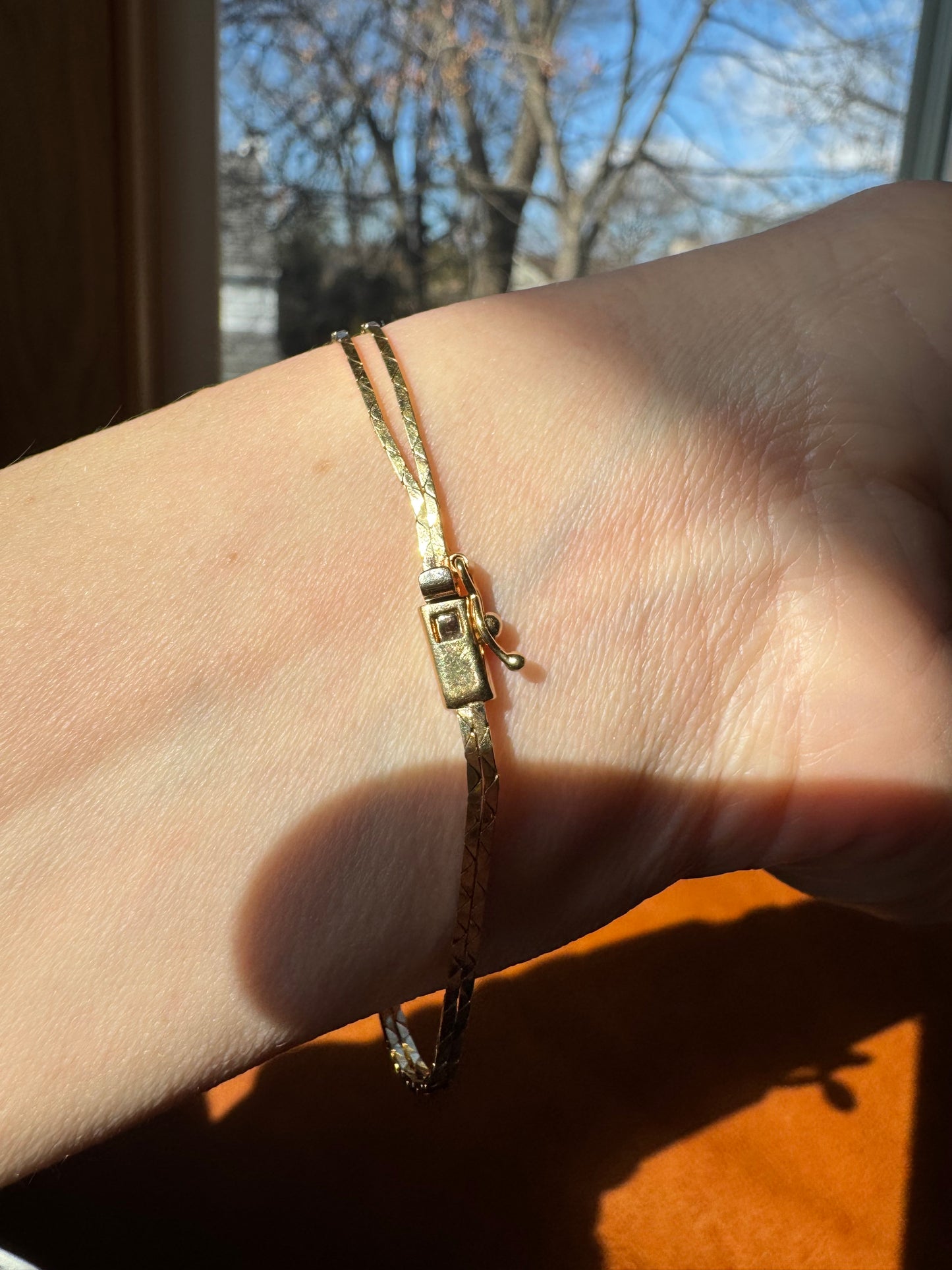 14k diamond knot bracelet