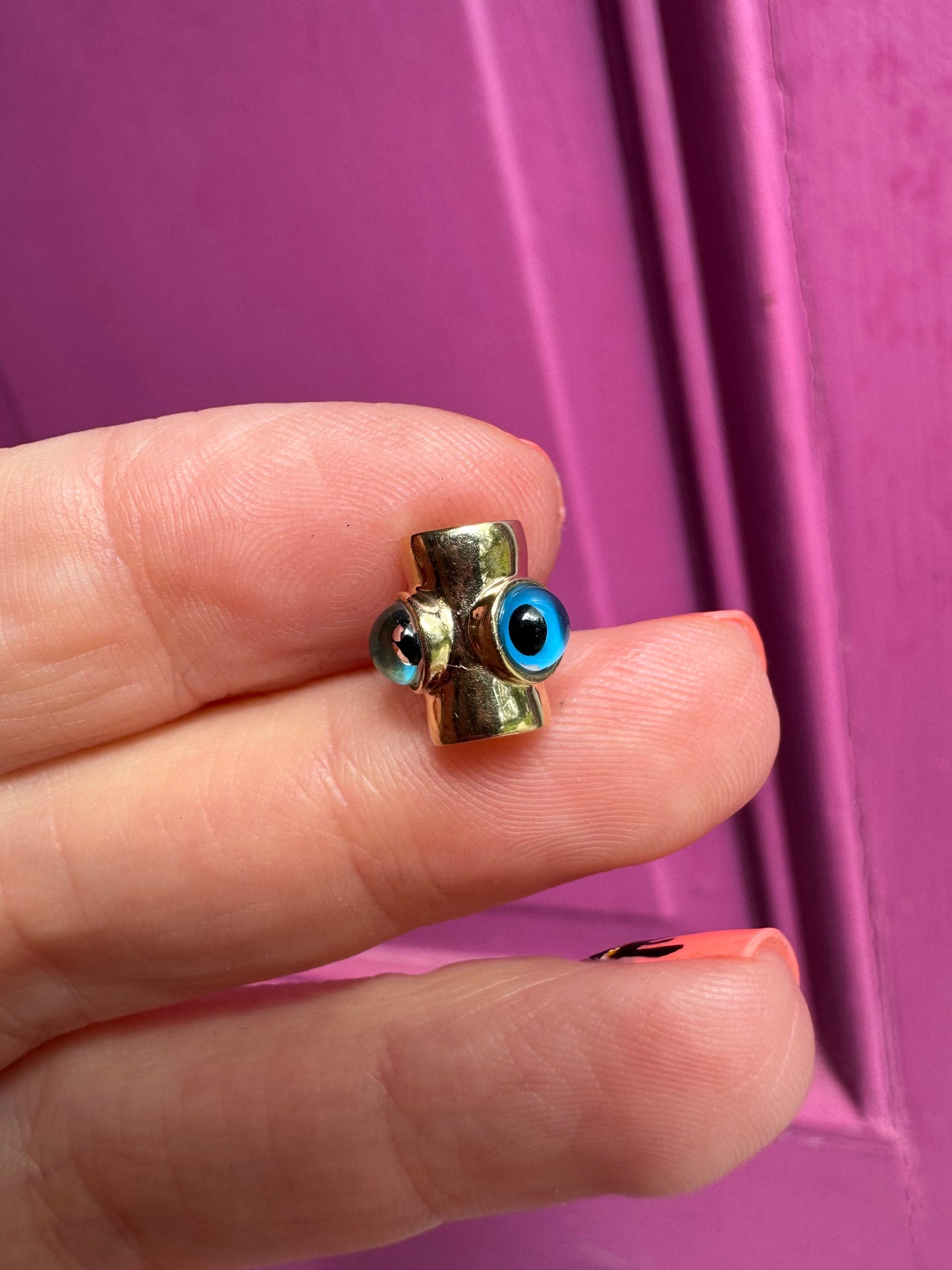 14k evil eye bead/spacer