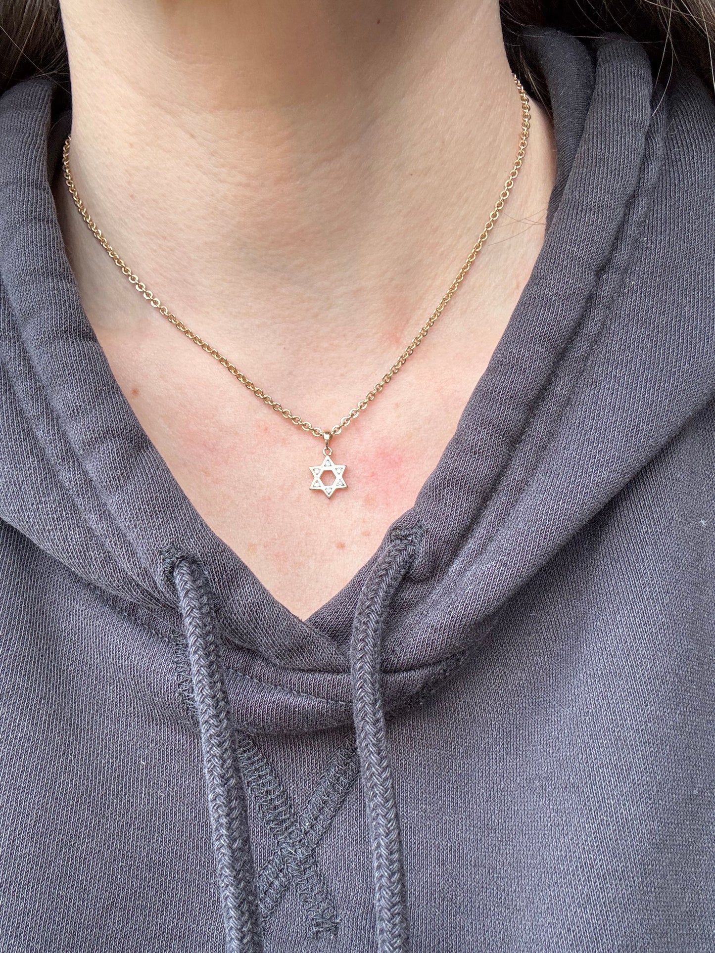14k and Diamond Star of David