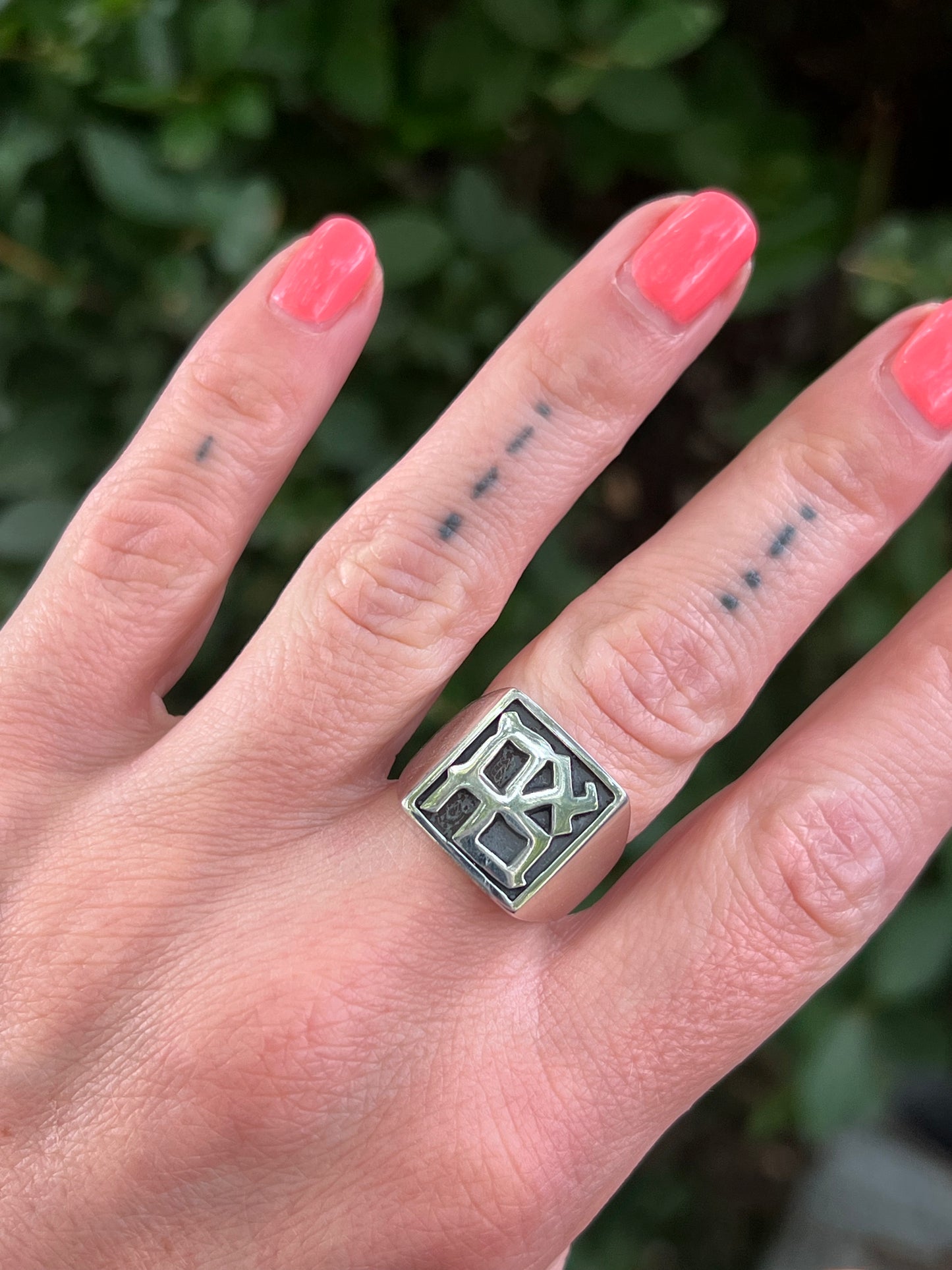 Sterling Ahava (LOVE) ring