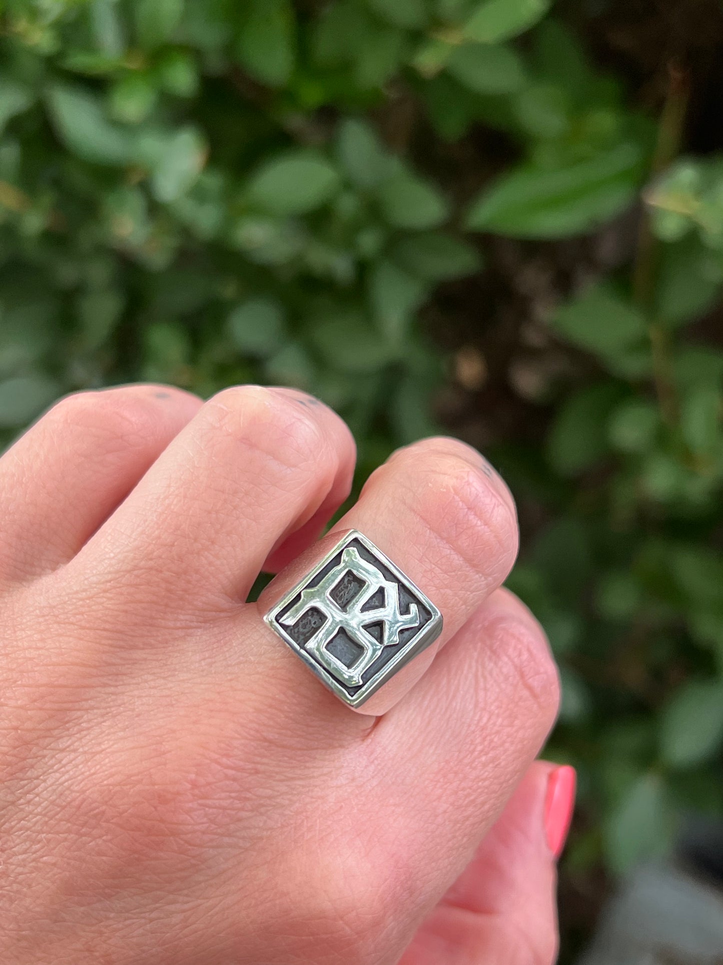 Sterling Ahava (LOVE) ring