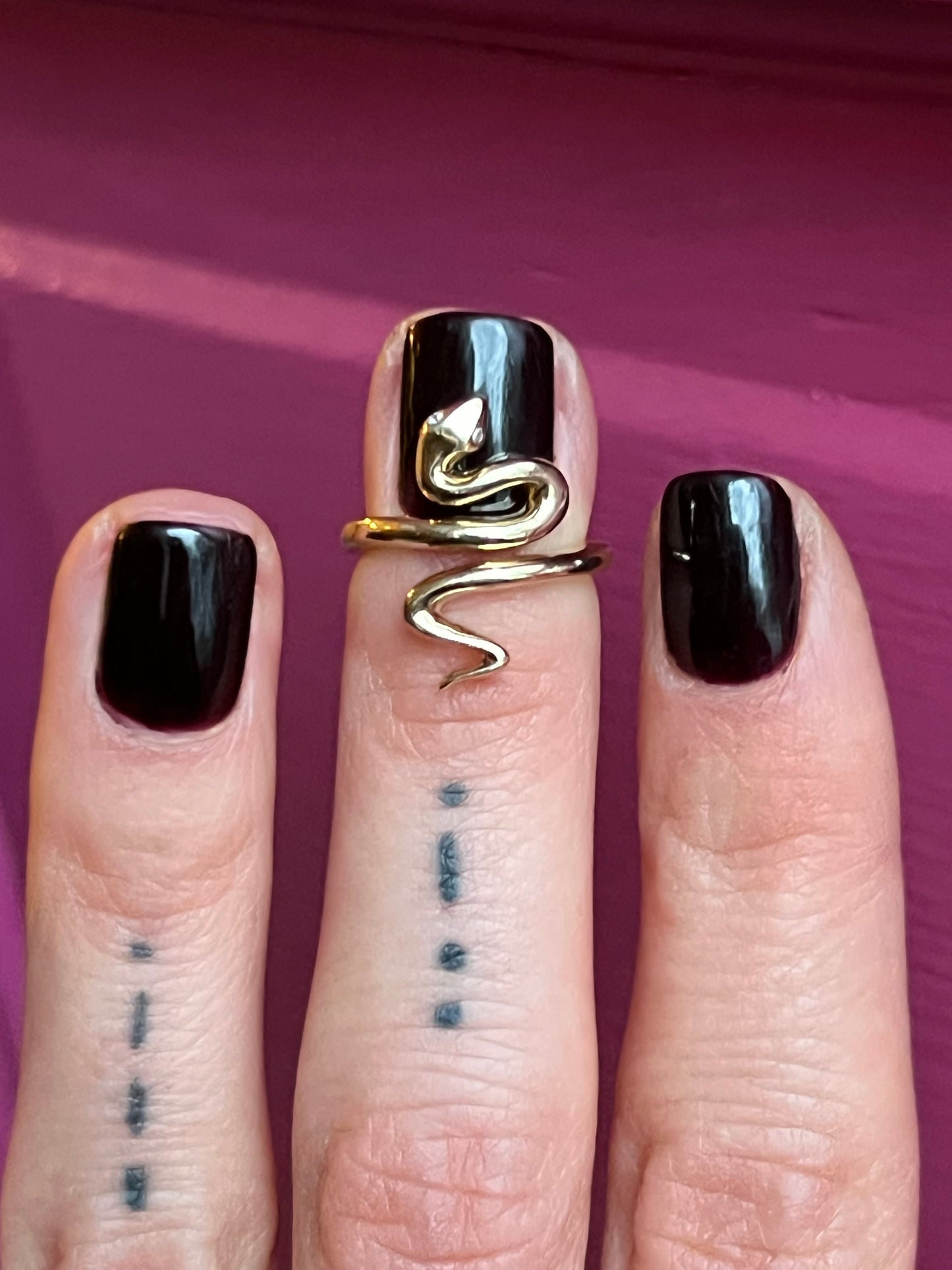 Snake Nail Ring