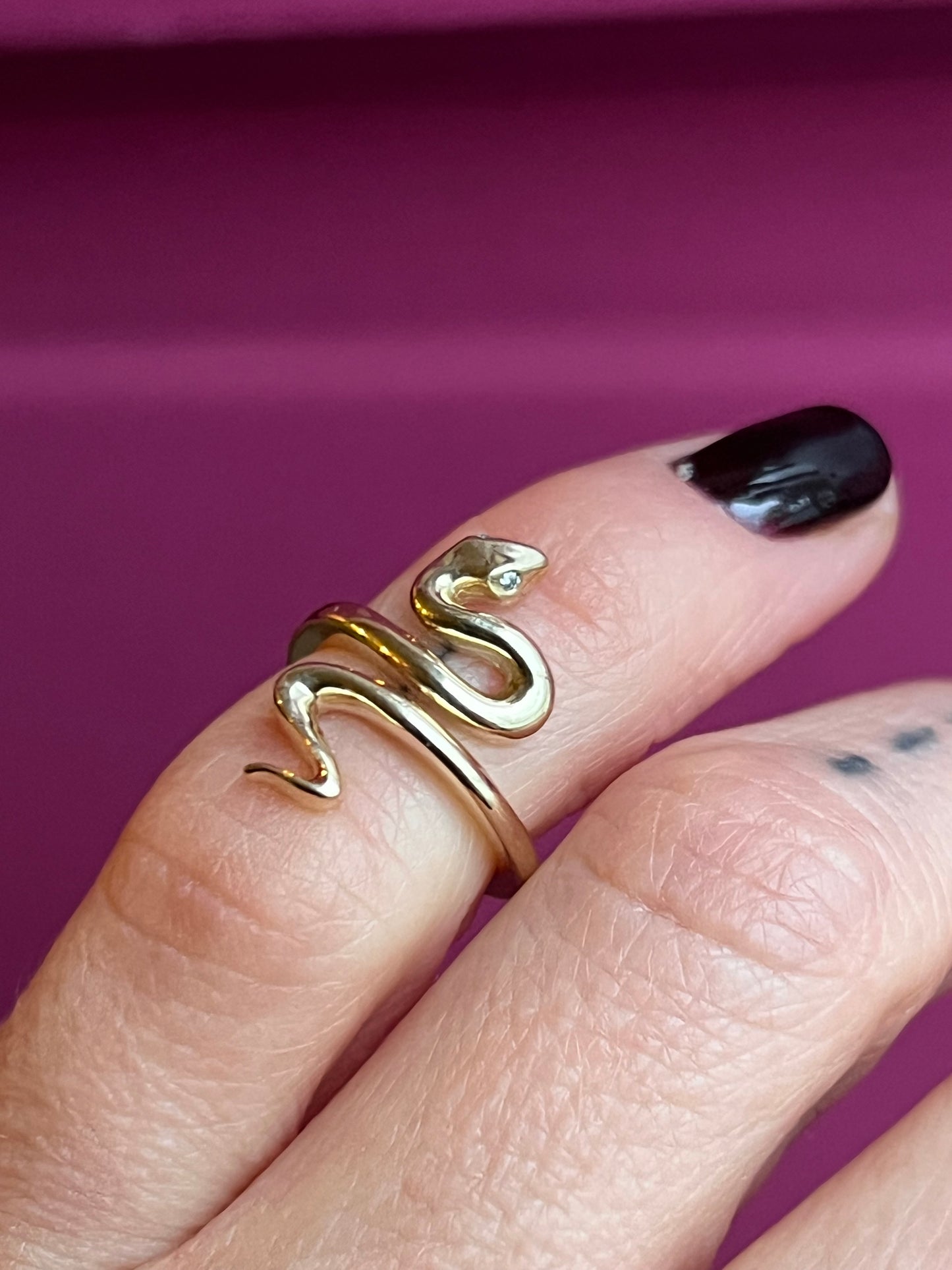 Snake Nail Ring