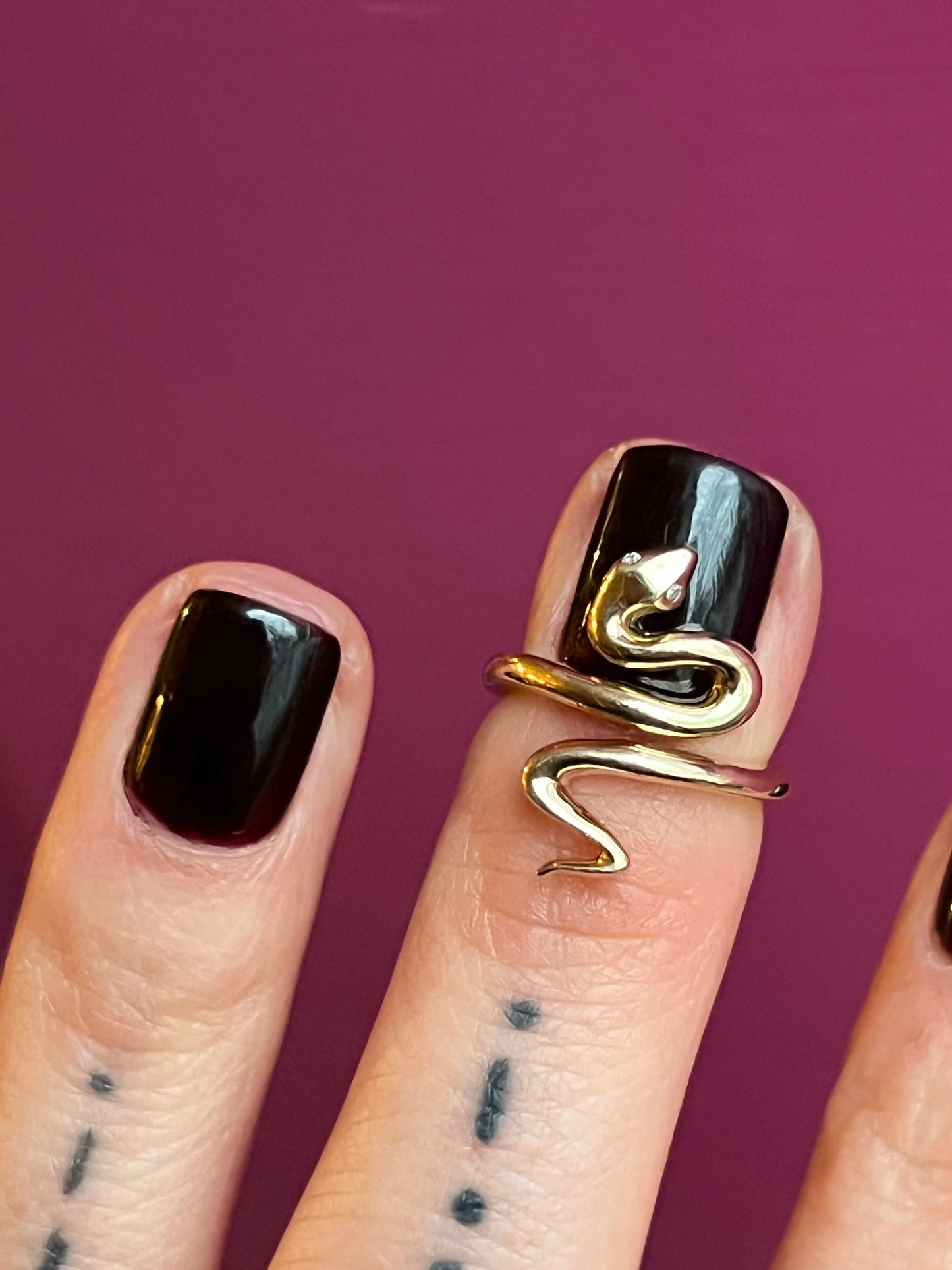 Snake Nail Ring