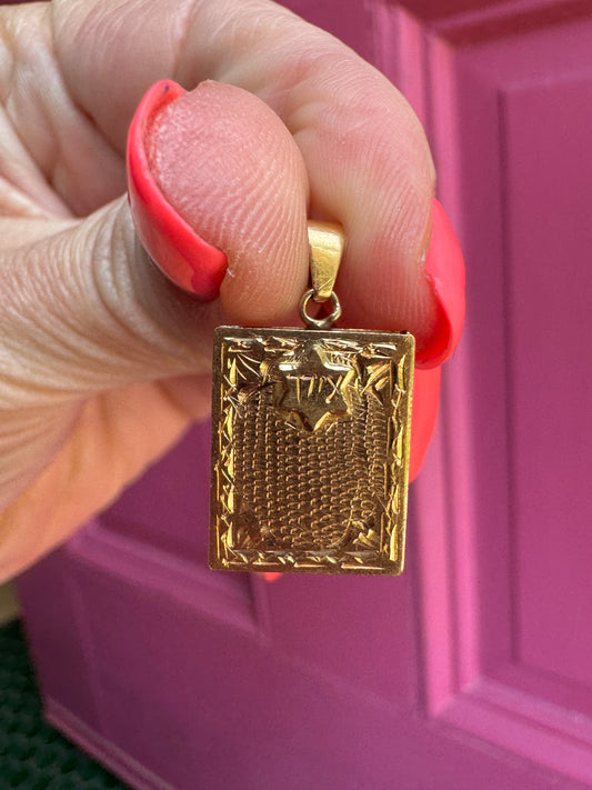 14k Zion locket