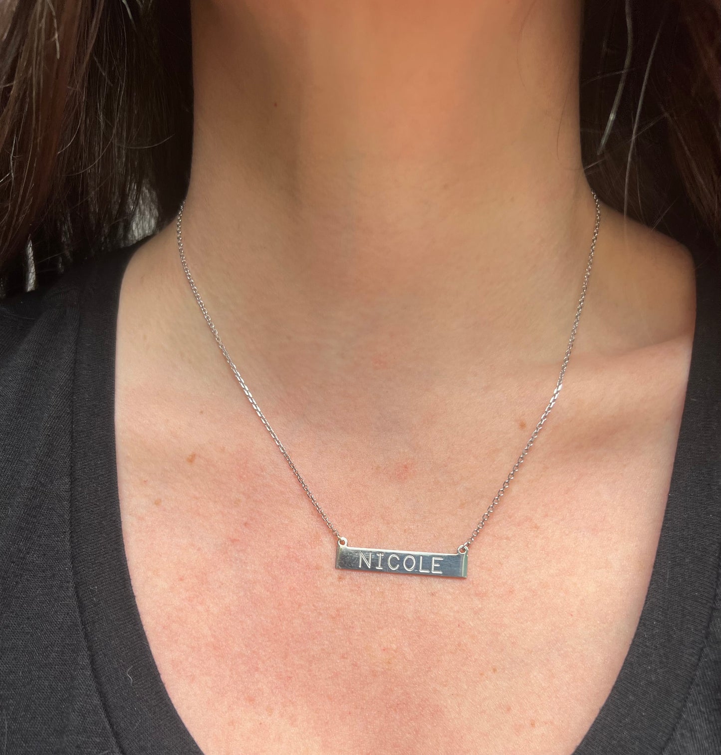 14k white gold “Nicole” necklace