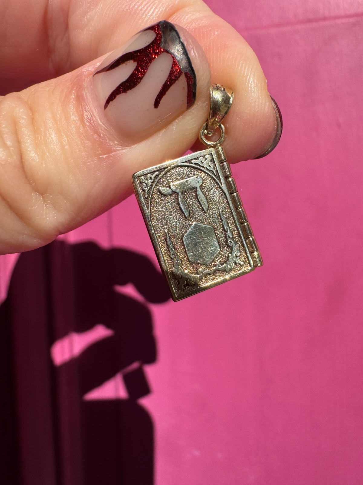 14k siddur charm