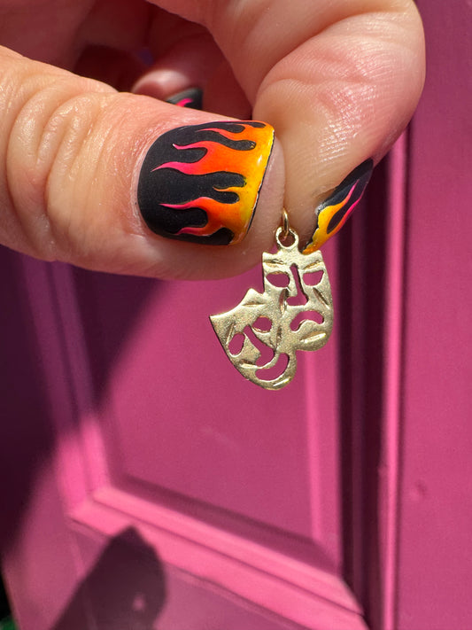 14k Comedy & Tragedy Charm