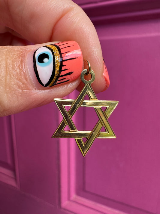 14k overlapping Star of David
