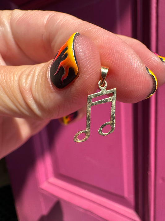 14K Music note Charm