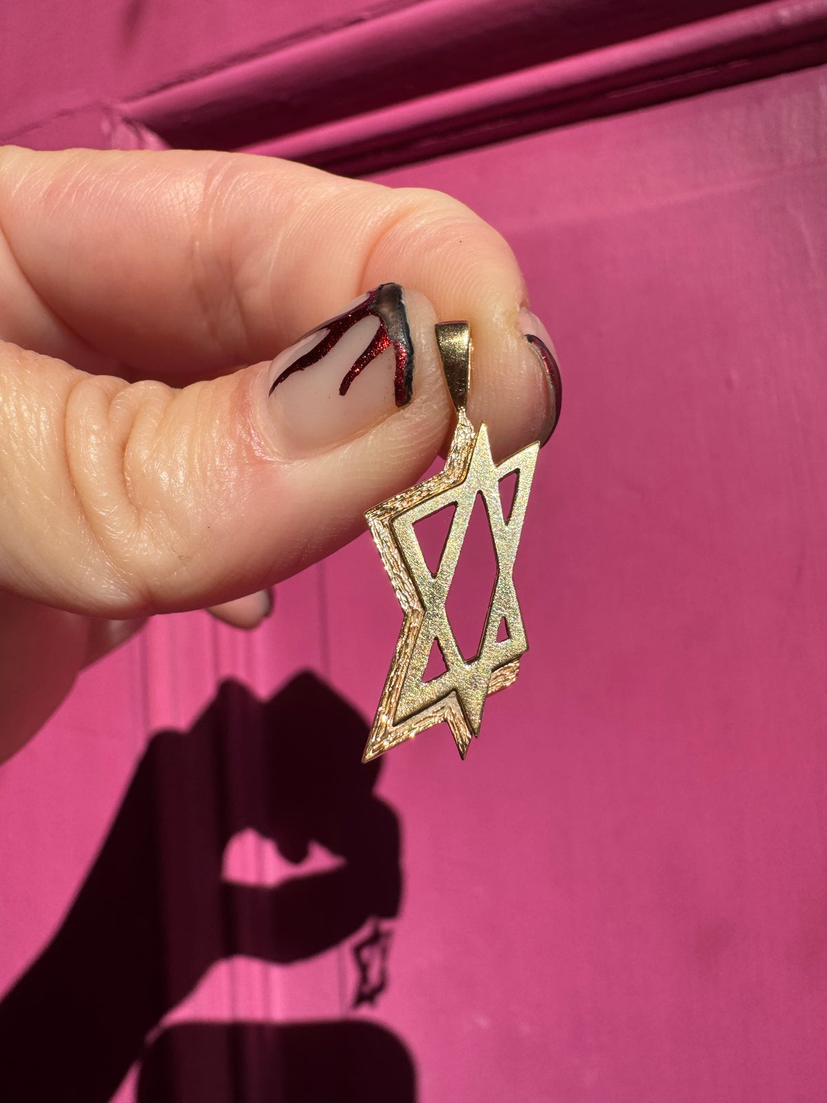 14k 3D effect Star of David