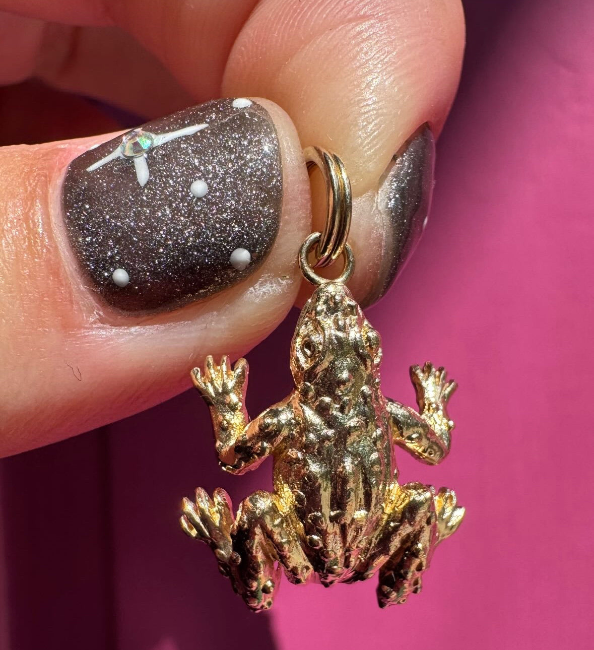 14k Frog Charm