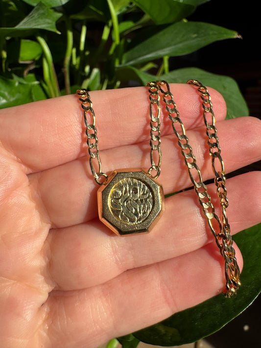 14k Hebrew/English Shema necklace