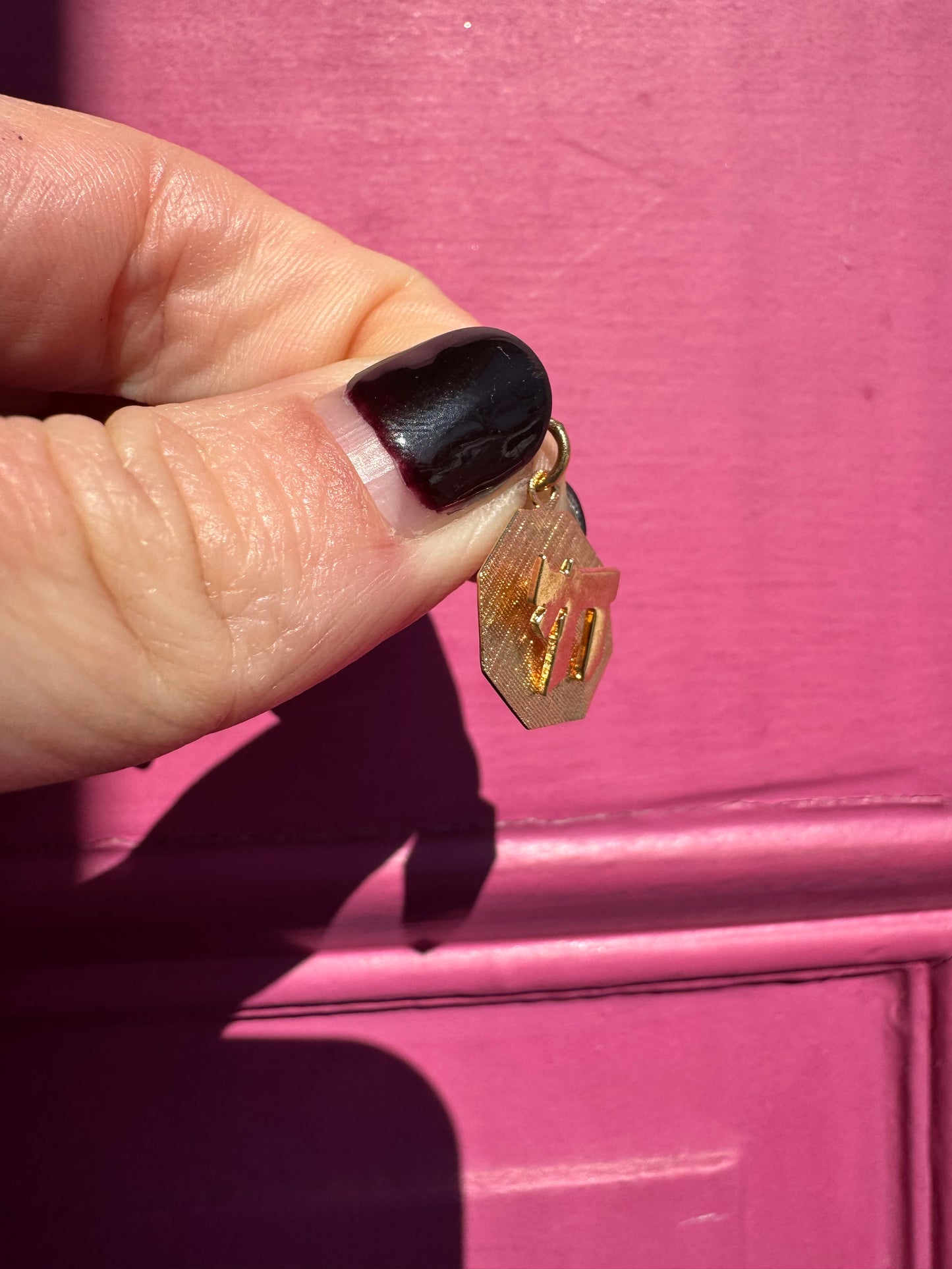 14k chai in octagon charm