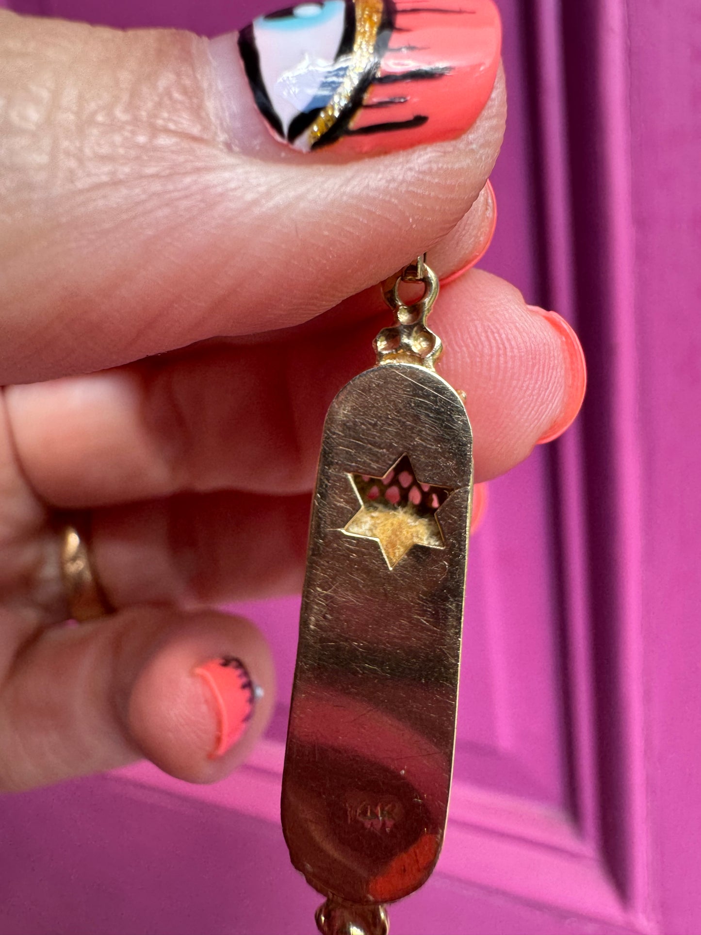 14k mezuzah with scroll