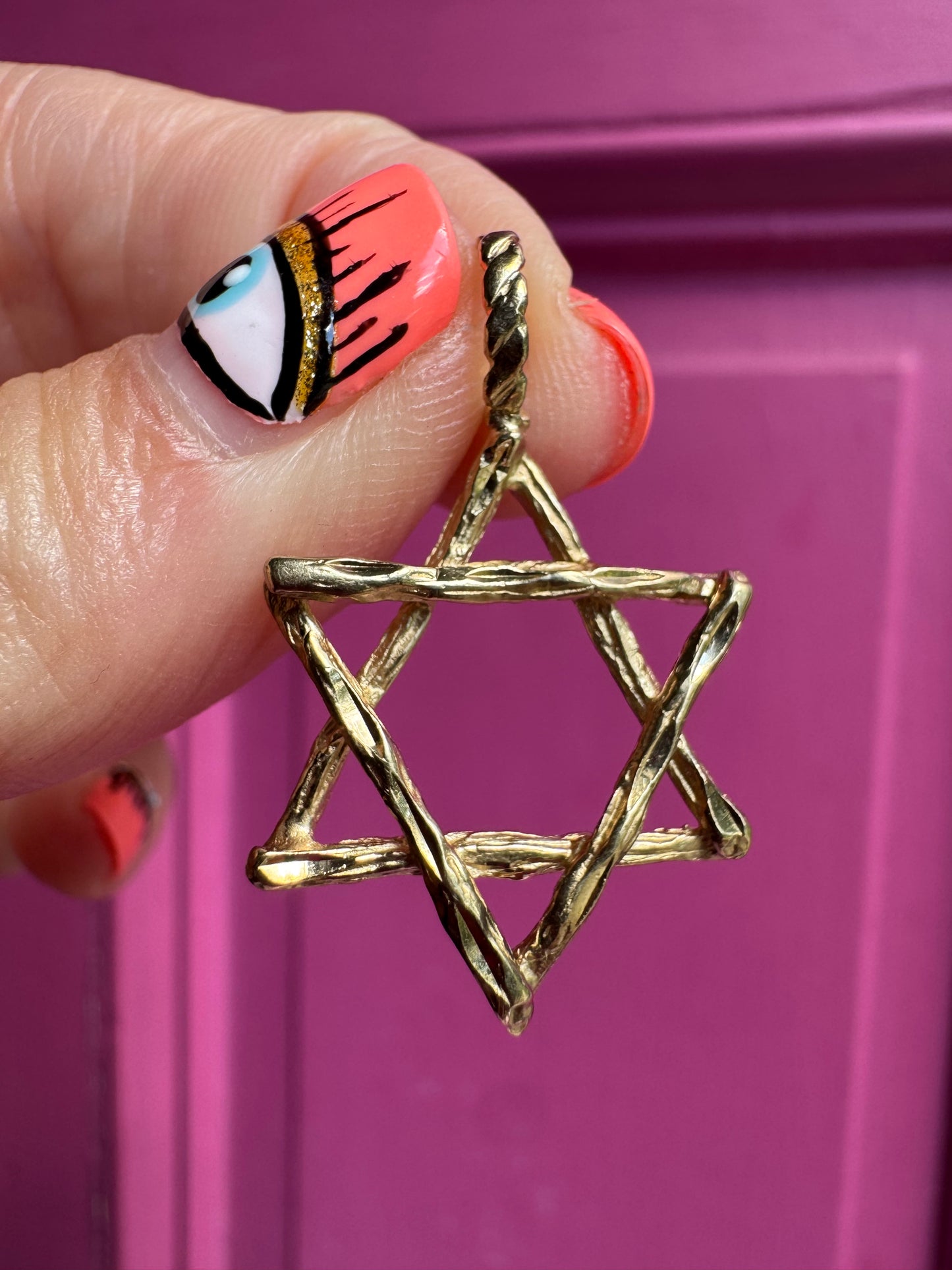 14k rugged Star of David