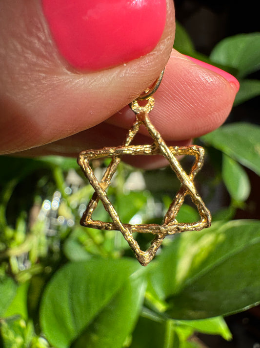 14k vintage Jewish Star