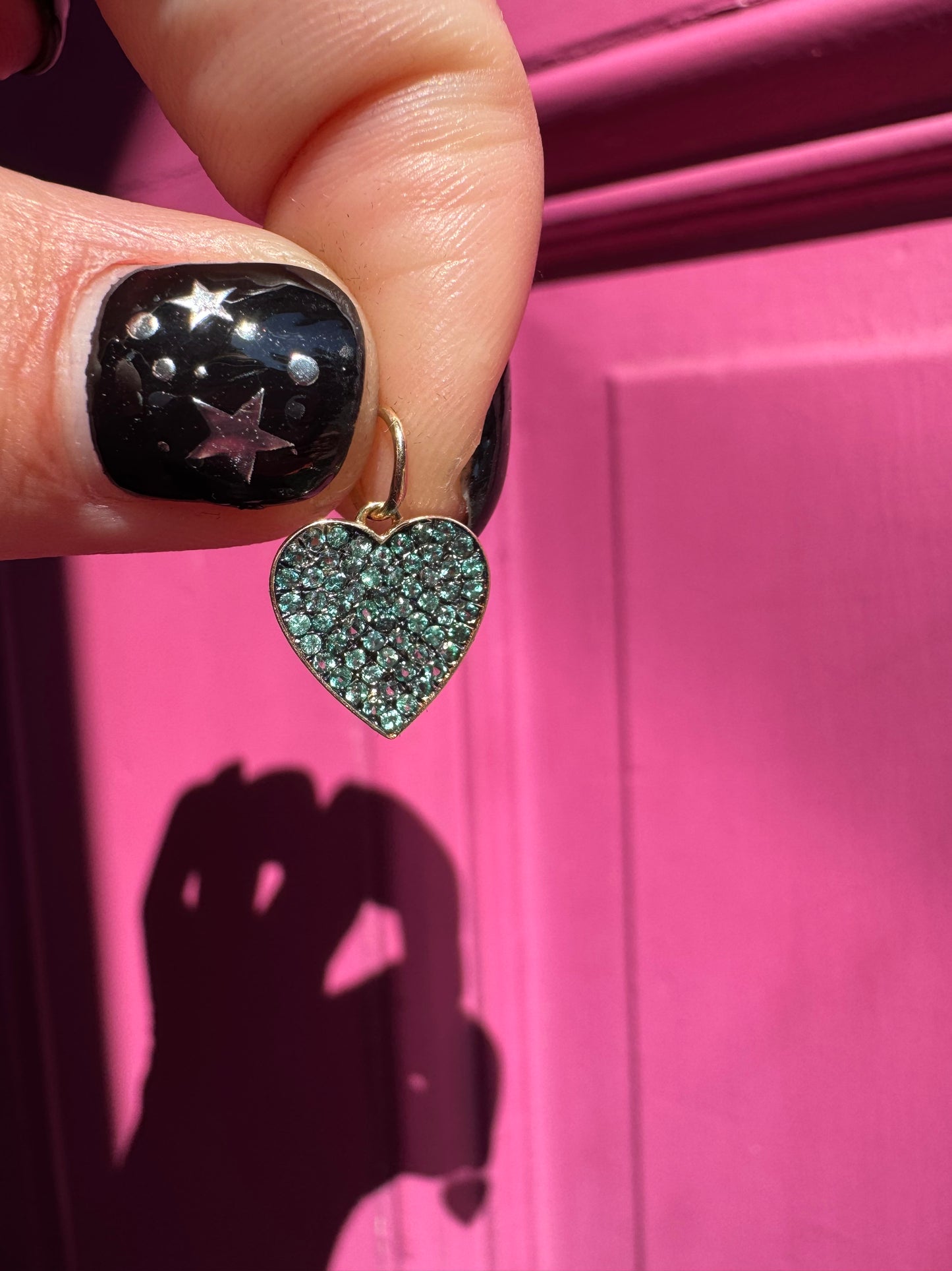 14k Emerald Heart charm (chain not included)