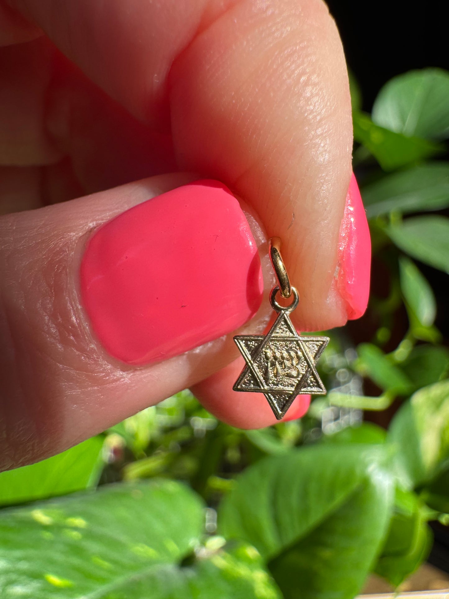 Mini 14k Star of David charm